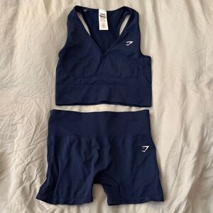 Gym shark navy set sz medium